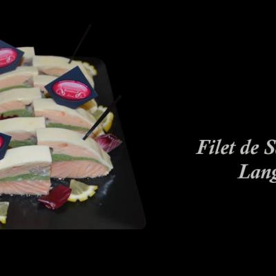 Filet de saumon aux langoustines