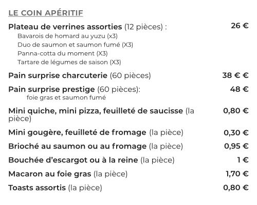 Le coin aperitif